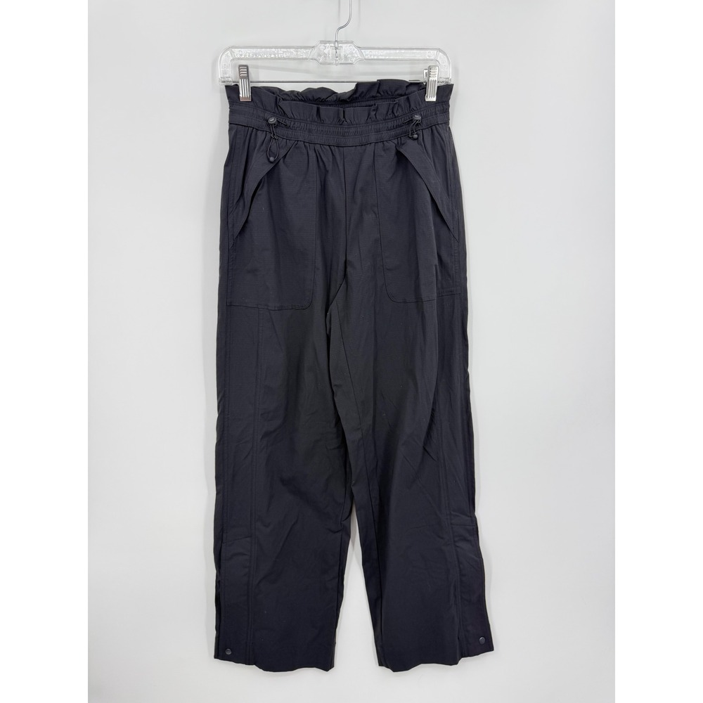 Athleta Trekkie North Jogger parachute Pants XS Black Ripstop High Rise 681039
